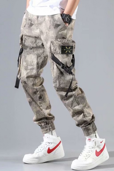 mens strap cargo pants