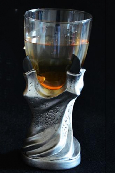New Fashion Sliver Dragon Claw Resin Glass Cup