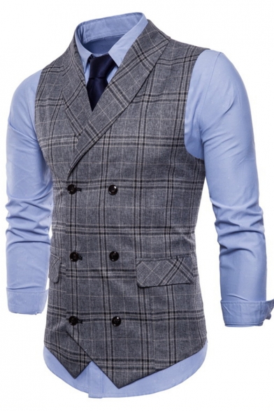 Andopa Mens Slim Fit Business Premium Single Breasted Suit Separate Vest 