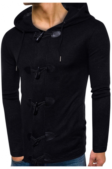 button down hoodie men's