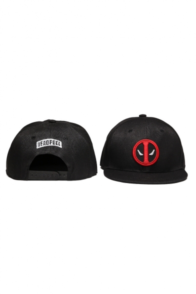 Deadpool Logo Printed Hip Hop Style Unisex Black Baseball Cap