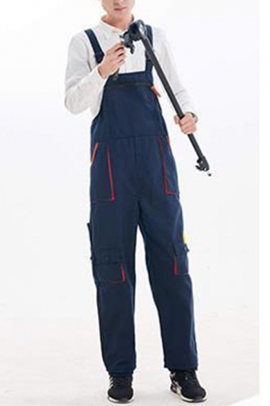 New Stylish Unique Buckle Straps Breathable Workwear Mechanic Overalls for Men