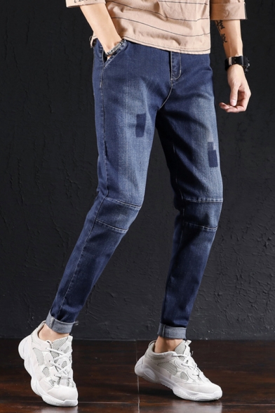 jeans with rolled cuffs
