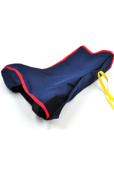 Color Edge Velcro Patched Navy Shoe Cover