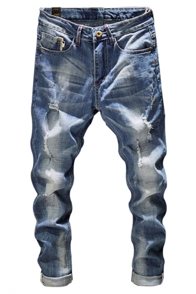 ripped jeans mens fashion skinny