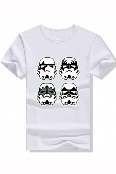 Star Wars Cool Robot Printed Short Sleeve Unisex Loose Relaxed T-Shirt