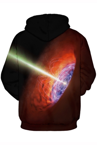 Universe Black Hole 3D Printed Unisex Relaxed Fit Pullover Hoodie