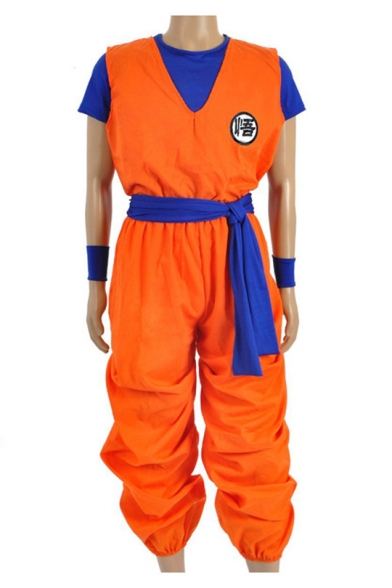 Cosplay Costume Tied Waist Elastic Cuff Jumpsuits