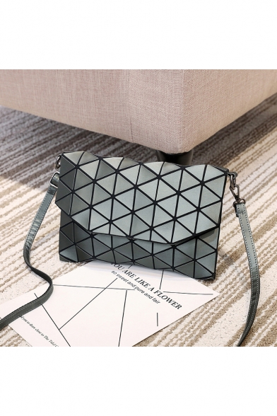 Hot Fashion Geometric Leather Straps Retro Shoulder Bag
