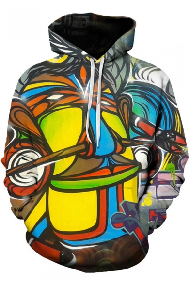 Fashion Graffiti Oil Painting 3D Printed Unisex Loose Fit Hoodie
