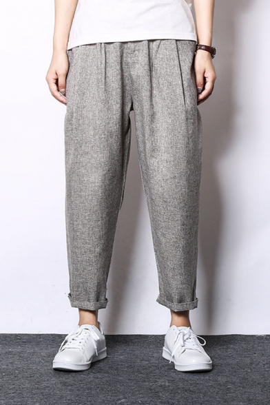 loose fit tapered trousers