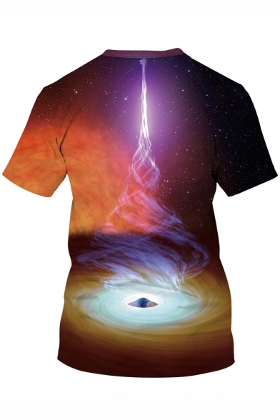 Creative Unique Black Hole Cool 3D Print Unisex Casual Loose T-Shirt