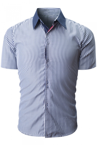 slim fit short sleeve button down
