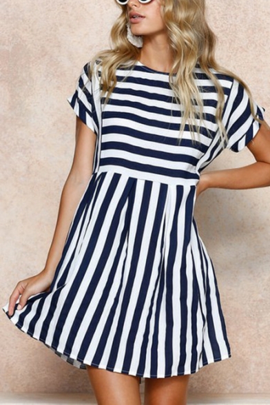 short sleeve loose dress