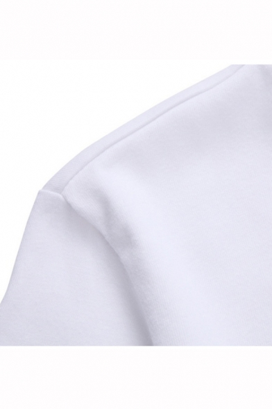 Star Wars Cartoon Comic Character Printed Round Neck Short Sleeve White T-Shirt