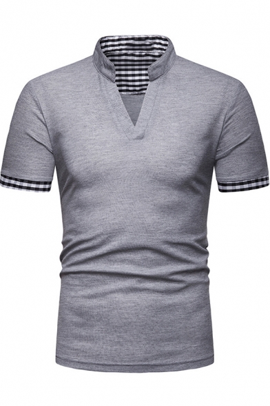 v neck polo shirt