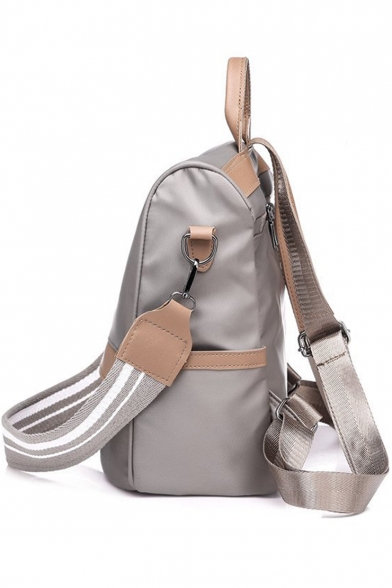 Hot Fashion Solid Color Waterproof Nylon Shoulder Bag Backpack 28*15*30 CM