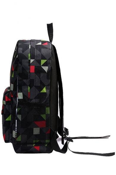 New Trendy Geometric Printed Large Capacity School Backpack Bookbag 30*16*43 CM