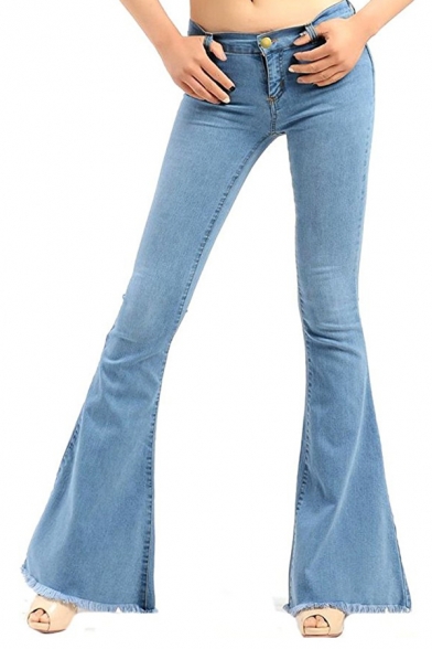 flared jeans light blue