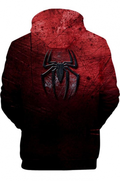 New Fashion Cool Spider Far From Home 3D Printed Long Sleeve Casual Red Hoodie