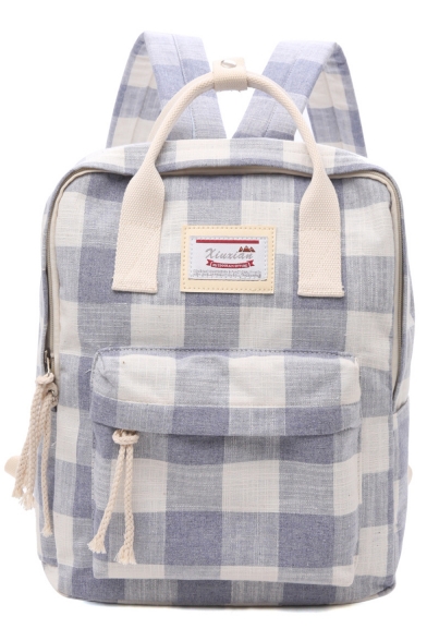 plaid laptop bag