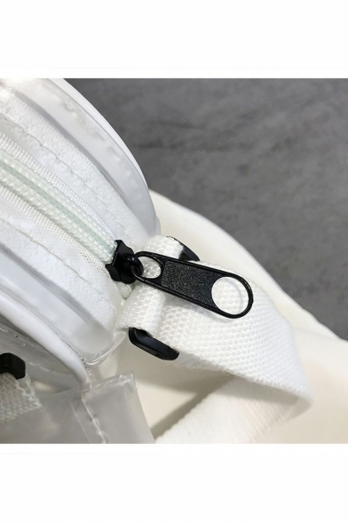 Fashion Plain Transparent Crossbody Shoulder Bag 20*5*16 CM