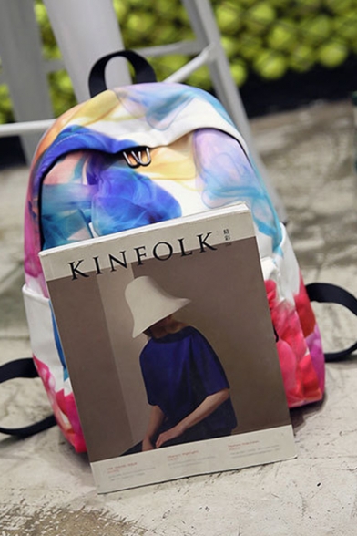 Hot Fashion Plants Printed Large Capacity Bookbag College Backpack 28*14*37 CM