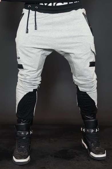 mens black joggers with zip pockets
