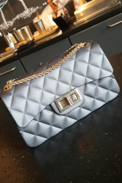 Luxury Diamond Check Quilted Crossbody Clutch Handbag 17*7*10 CM