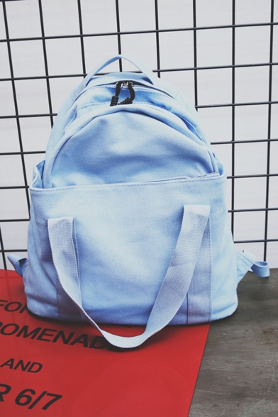 Trendy Solid Color Tote Shoulder Bag Casual Backpack 35*13*38 CM