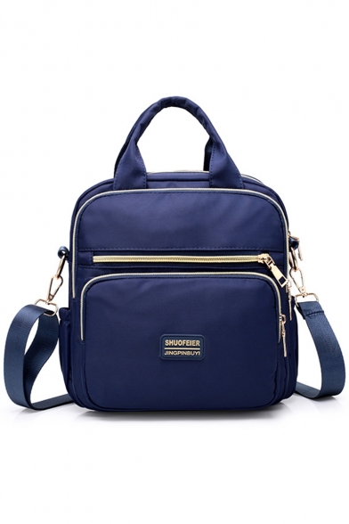 Women Casual Nylon Convertible Shoulder Bag Waterproof Travel Backpack 24*10*26 CM