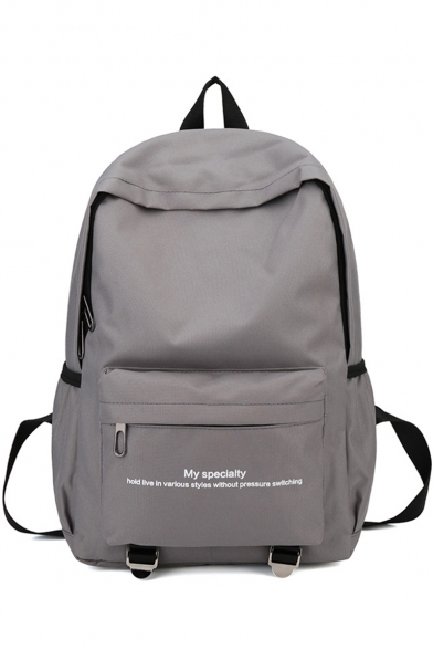 Stylish Letter Printed Multipurpose Laptop Backpack School Backpack 28*14*43 CM