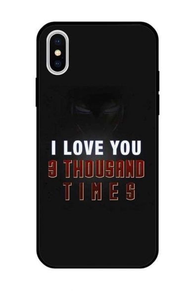 New Popular Letter I Love You 3 Thousand Times Black iPhone Case
