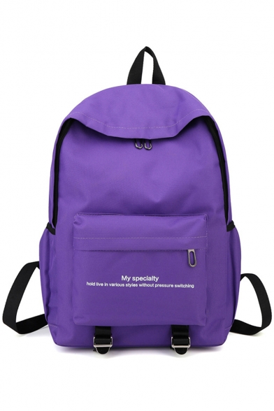 Stylish Letter Printed Multipurpose Laptop Backpack School Backpack 28*14*43 CM