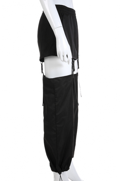 buckle black pants