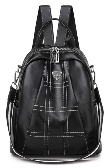 Women's PU Leather Multifunction Shoulder Bag School Bag Backpack 27*14*30 CM