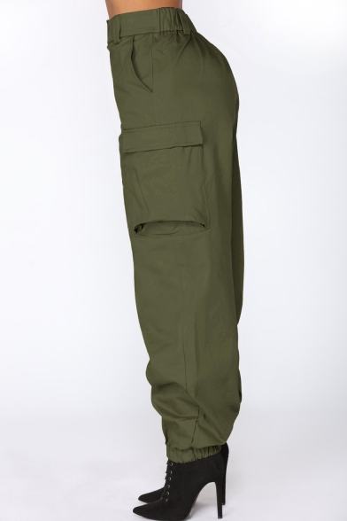 cargo pants with button pockets