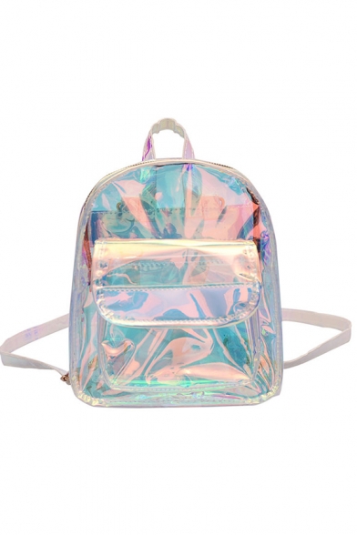 New Fashion Laser Mini Transparent School Bag Backpack 23*8*19 CM