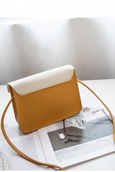 Popular Color Block Bee Embellishment Long Strap Wallet Crossbody Bag