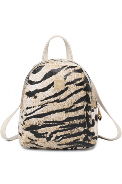 Stylish Leopard Pattern Mini Cross Body Backpack Handbag 15*7*18 CM