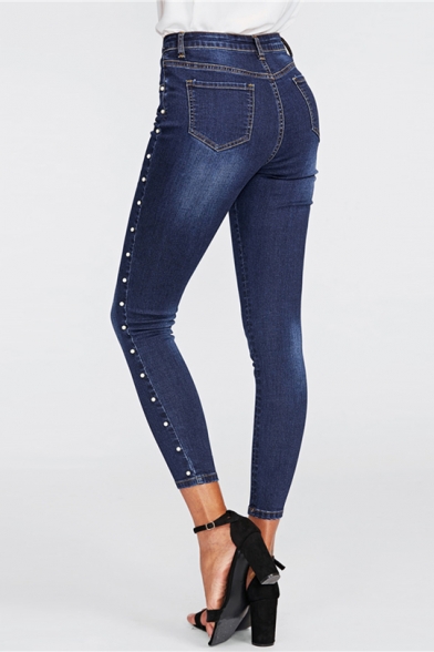 jeans with stripes down the side womens