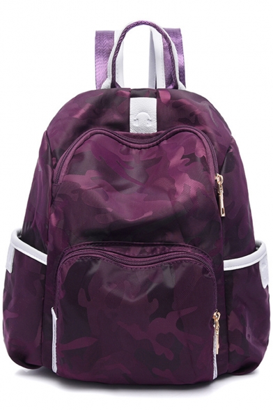 New Fashion Camouflage Printed Waterproof Nylon Travel Backpack Bookbag 30*13*31 CM