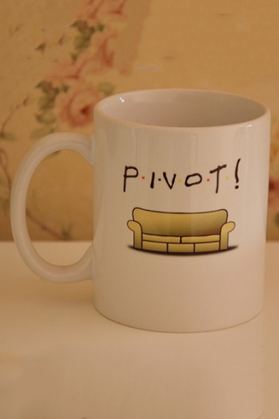 Popular PIVOT Sofa Printed White Porcelain Mug Cup