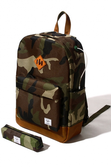 Cool Camouflage Printed Large Capacity Travel Bag School Backpack 30*13*44 CM