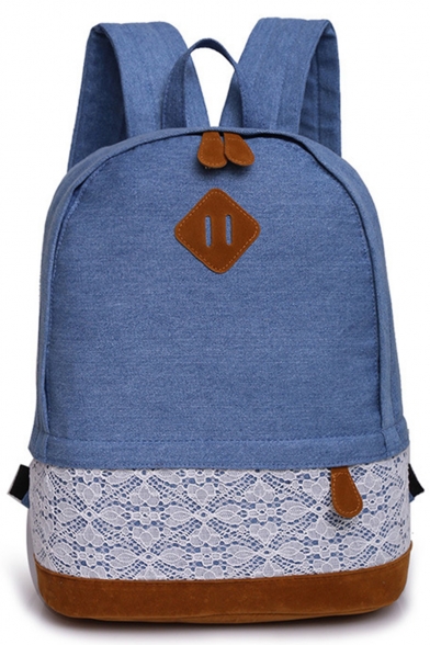 plain blue backpack