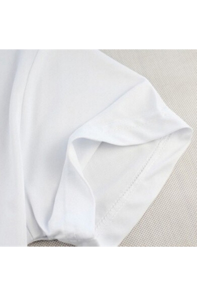Hot Fashion Letter FEMINIST AF Printed Short Sleeve White T-Shirt