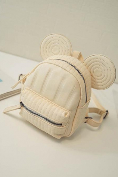 Lovely Cartoon Mickey Mouse Ear Shaped School Backpack for Kids