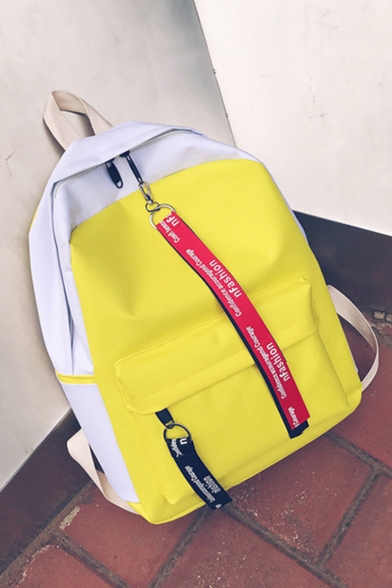 trendy yellow backpack