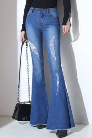 destroyed flare jeans womens