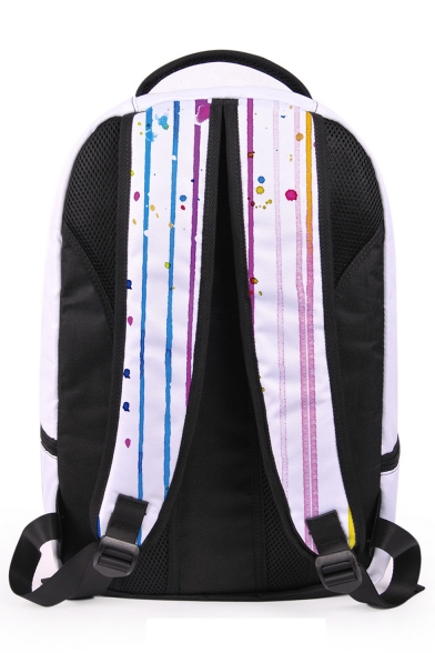 Fashion Creative 3D Eye Printed White School Bag Backpack 31*13*43 CM